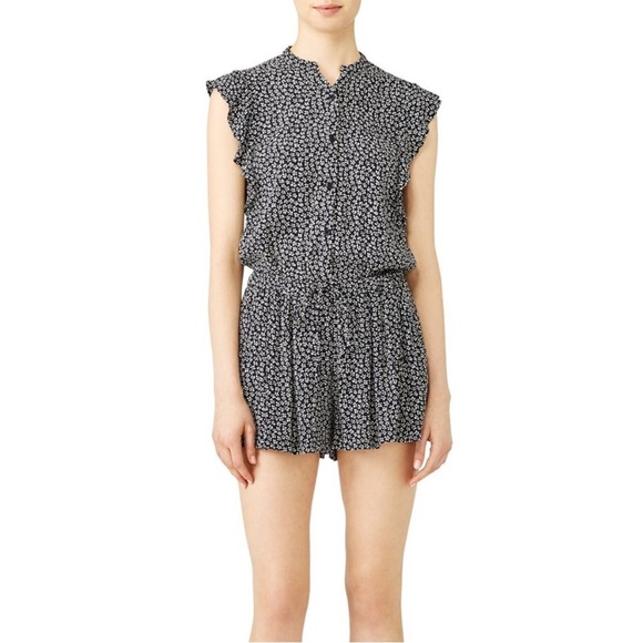 Rails Ellie Navy Floral Romper in Petals - Picture 5 of 13